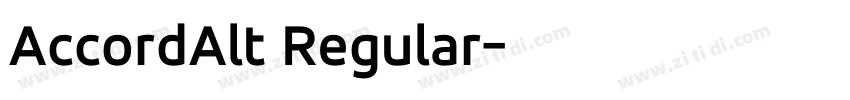 AccordAlt Regular字体转换